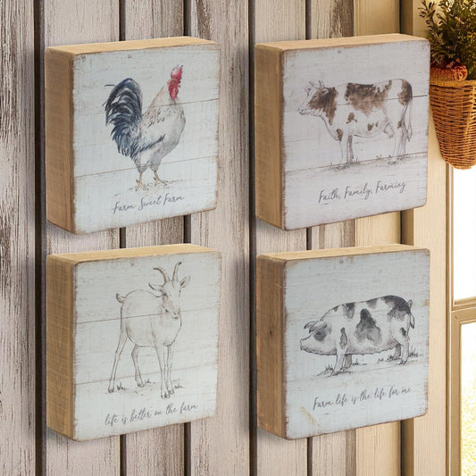 Rustic Farm Animal Signs