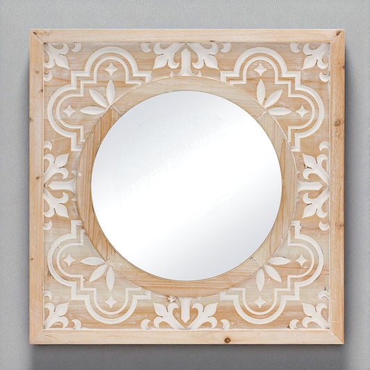 Carved Farmhouse Mirror